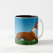 Ibizan猟犬の本部 ツートーンマグカップ (正面右)