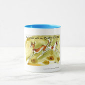 Ibizan猟犬の水彩画のマグ マグカップ (中央)