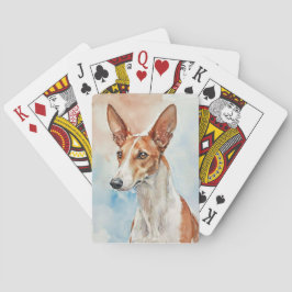 Ibizan Hound Acrylic Photo Tile トランプ