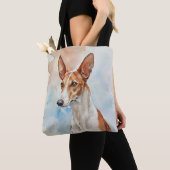 Ibizan Hound Acrylic Photo Tile トートバッグ (クローズアップ)