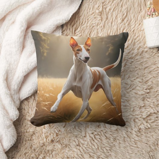 Ibizan Hound Elegant Throw Pillow クッション (ブランケット)
