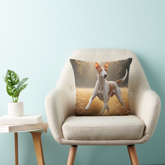 Ibizan Hound Elegant Throw Pillow クッション (椅子)