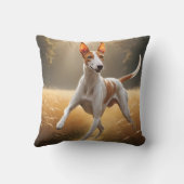 Ibizan Hound Elegant Throw Pillow クッション (裏面)