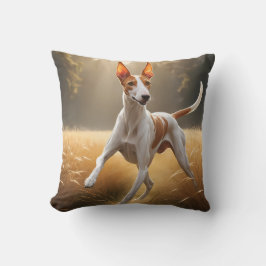 Ibizan Hound Elegant Throw Pillow クッション
