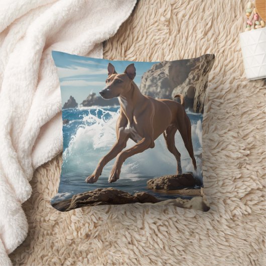  Ibizan Hound Elegant Throw Pillow クッション (ブランケット)