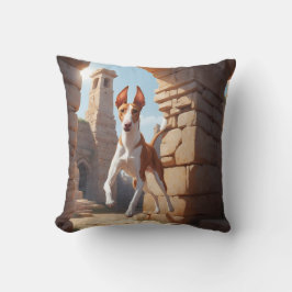 Ibizan Hound Elegant Throw Pillow クッション