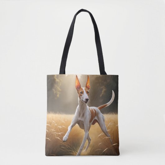 Ibizan Hound Elegant Tote Bag トートバッグ (正面)
