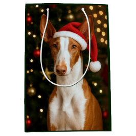 Ibizan Hound Holiday ミディアムペーパーバッグ