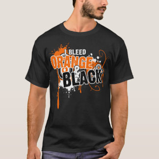 IBleedOrangeandBlackPulloverHoodie Tシャツ
