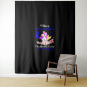 IBM認識度おもしろいUnicorn Friend Familyサポート タペストリー (インサイチュ)