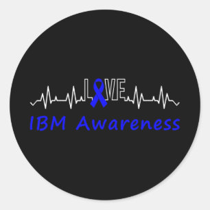 Ibm認識度ブルーリボン愛ハートビートサポートQ ラウンドシール