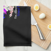 IBM Awareness Funny Unicorn Friend Family Support  キッチンタオル (四つ折り)