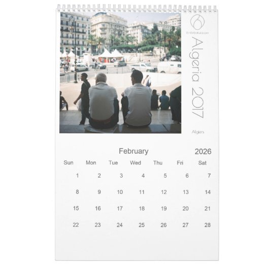 Ibn Ibn Battuta著アルジェリア2017のカレンダー(英語) カレンダー (2月 2026)
