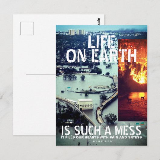 IBONELTD. LIFE ON EARTH 2d ポストカード (正面/裏面)