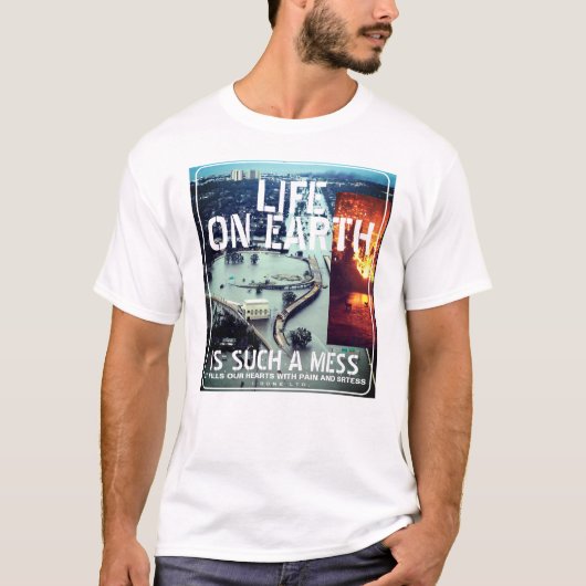 IBONELTD. LIFE ON EARTH 2d Tシャツ (正面)
