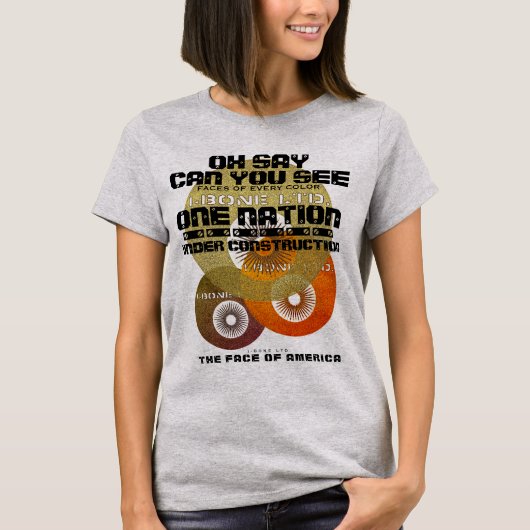 IBONELTDONE NATION顔OF AMERICA Tシャツ (正面)