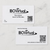 IBOVirtualの名刺 名刺 (正面/裏面)