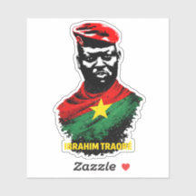 Ibrahim Traoré Pan-African Sticker – Burkina Faso 