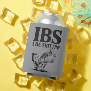 IBS: 大便失禁 幽默なスケルトンのバスルーム 缶クーラー