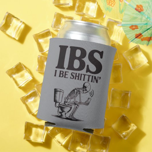IBS: 大便失禁 幽默なスケルトンのバスルーム 缶クーラー (インサイチュ 夏)