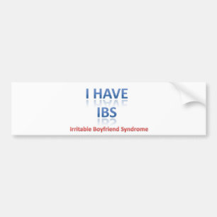 IBS:  過敏なボーイフレンドシンドローム バンパーステッカー
