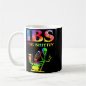Ibs I Be Tin' Funny Skeleton Tie Dye コーヒーマグカップ (左)