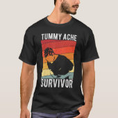 IBS Tummy Ache Surviver Stomache Rainbow Men W Tシャツ (正面)