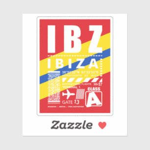 IBZイビサエアポート シール
