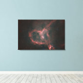 IC1805、ハート星雲 キャンバスプリント (インサイチュ (ウッドフロア))