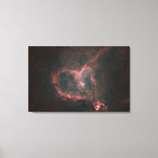 IC1805、ハート星雲 キャンバスプリント (正面)