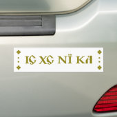 IC XC NIのKAの正統のバンパーステッカーの緑 バンパーステッカー (車上)