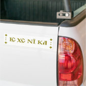 IC XC NIのKAの正統のバンパーステッカーの緑 バンパーステッカー (トラック上)