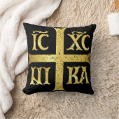 IC XC NIKAイエスキリスト征服 クッション (ブランケット)