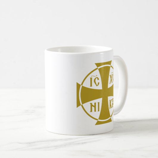 IC XC NIKAクリストグラムイエスキリスト征服 コーヒーマグカップ (正面右)