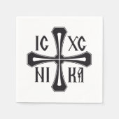 IC XC NIKA 十字架 スタンダードカクテルナプキン (正面)