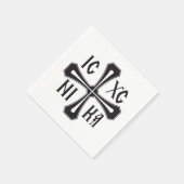 IC XC NIKA 十字架 スタンダードカクテルナプキン (角)