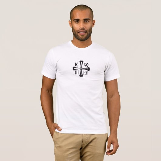 IC XC NIKA 十字架 Tシャツ (正面フル)