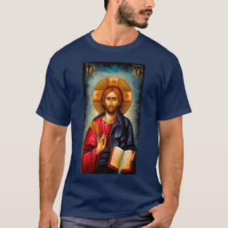 ic xc nika iconイエス・キリスト正直者 tシャツ