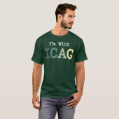 ICAGと一緒 70年代の友人 Tシャツ (正面フル)