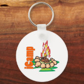 iCampキャンピングシャツ キーホルダー (正面)