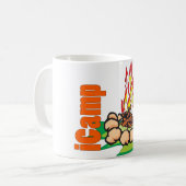 iCampキャンピングシャツ コーヒーマグカップ (正面左)