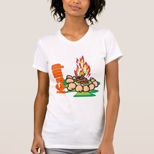 iCampキャンピングシャツ Tシャツ (正面)
