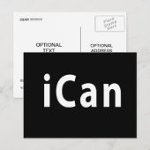 iCan – カスタマイズ可能 ポストカード (正面/裏面)