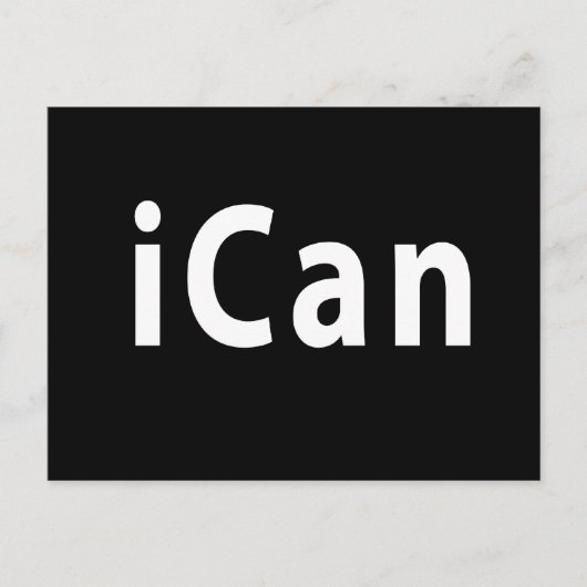 iCan – カスタマイズ可能 ポストカード (正面)