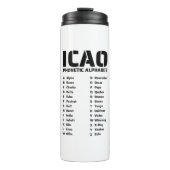 ICAO Aviation Alphabet Code  タンブラー (正面)