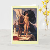 IcarusとDaedalus by Frederick Leighton カード (黄色い花)