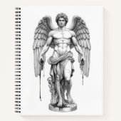 Icarus Minimalist Line Art Notebook - Greek Mythol ノートブック (正面)