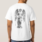Icarus Minimalist Line Art T-Shirt - Aesthetic Gre Tシャツ (裏面)