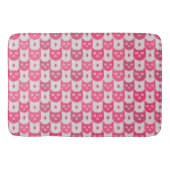 Icat ikat pink pattern バスマット (正面)