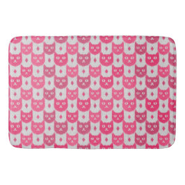 Icat ikat pink pattern バスマット